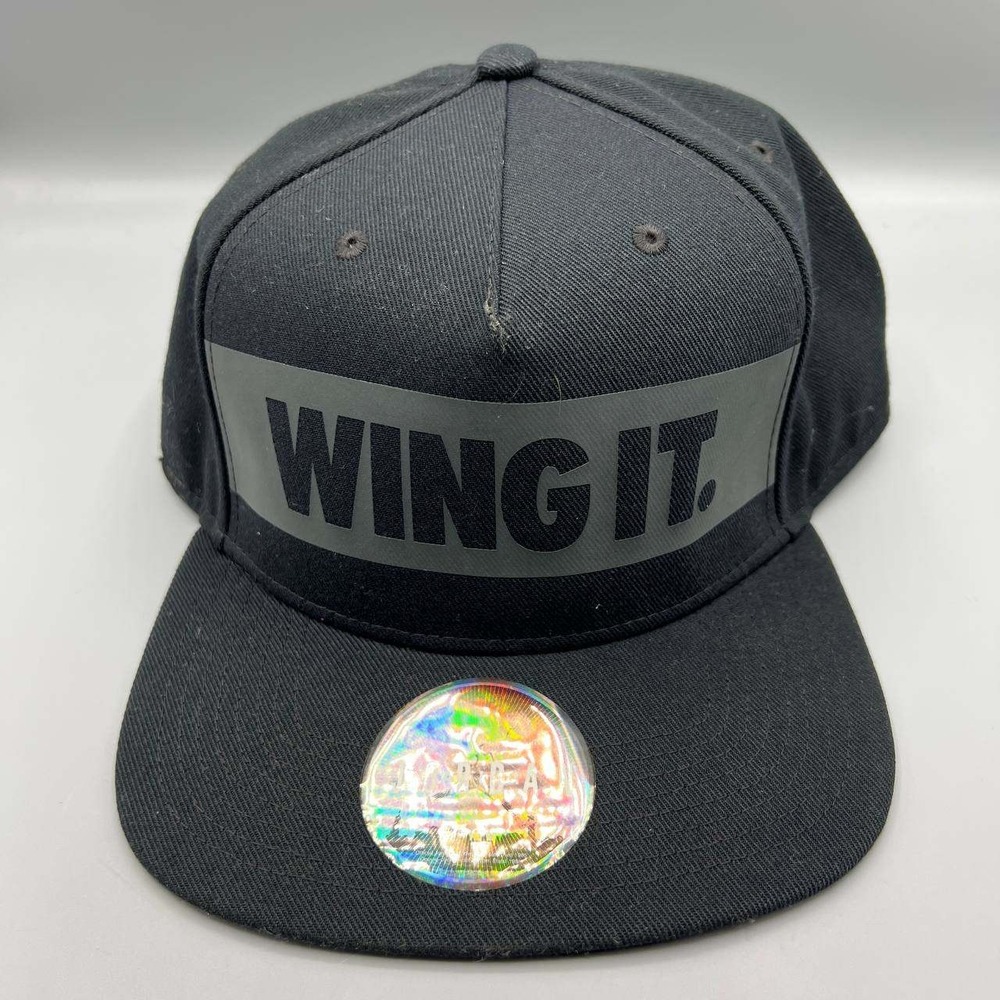 Air Jordan Wings Hat Men Black Wing It Jumpman Snap Back Cap
